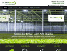 Tablet Screenshot of cleanleaf.com